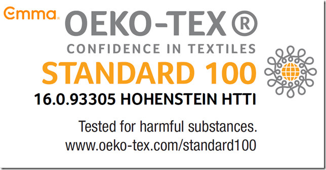 Emma Certification_OEKO TEX Standard 100