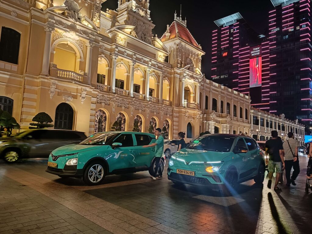 胡志明市第一郡華麗夜景