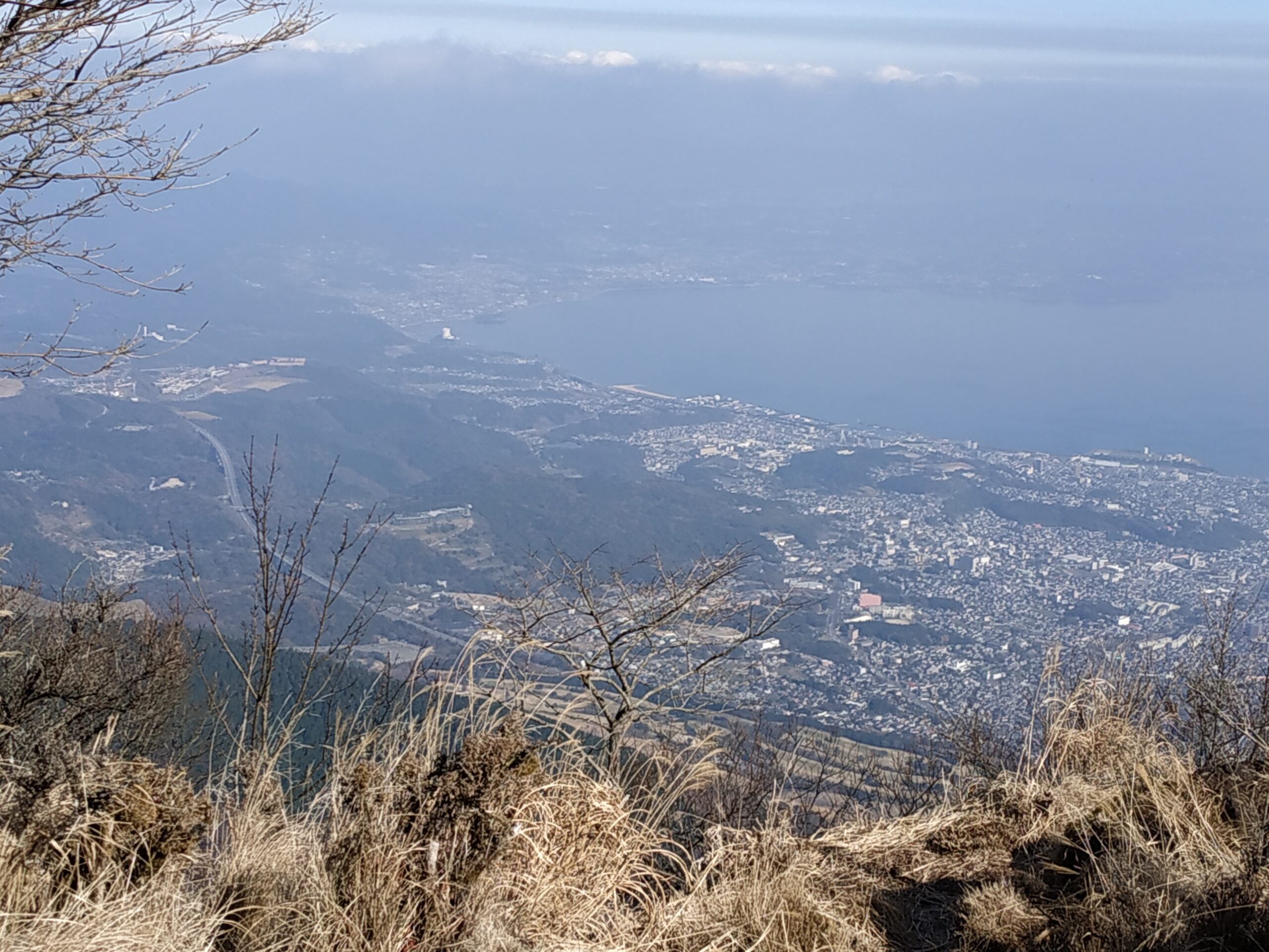 從鶴見岳俯瞰別府灣美景