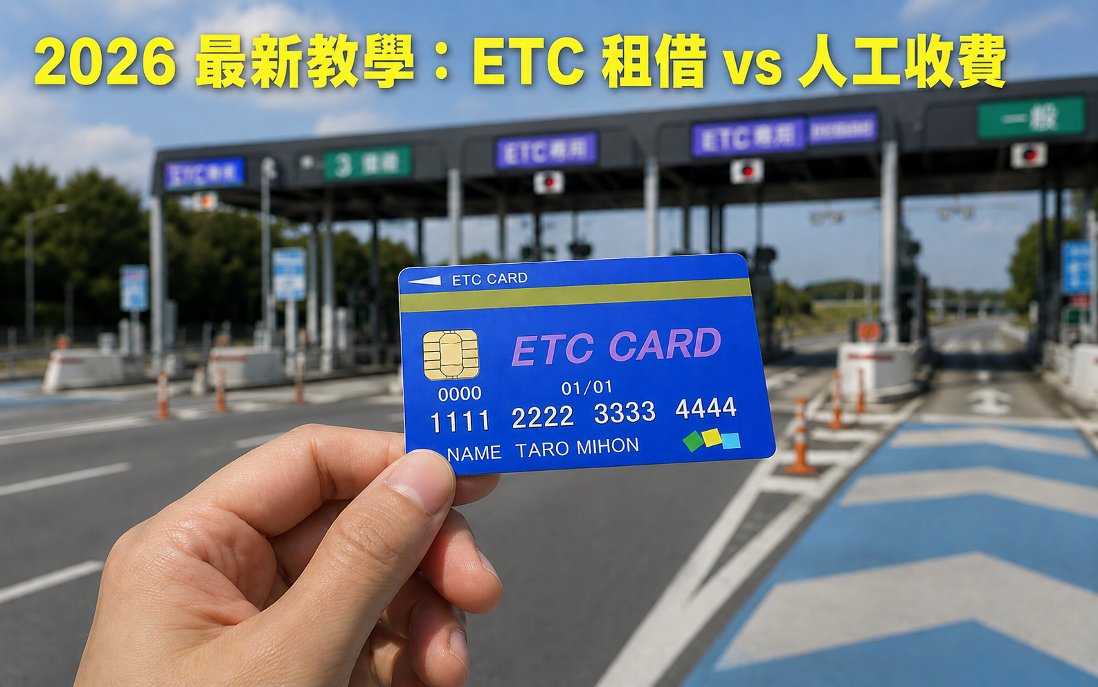 2026日本ETC使用教學、租借費用與人工收費差別