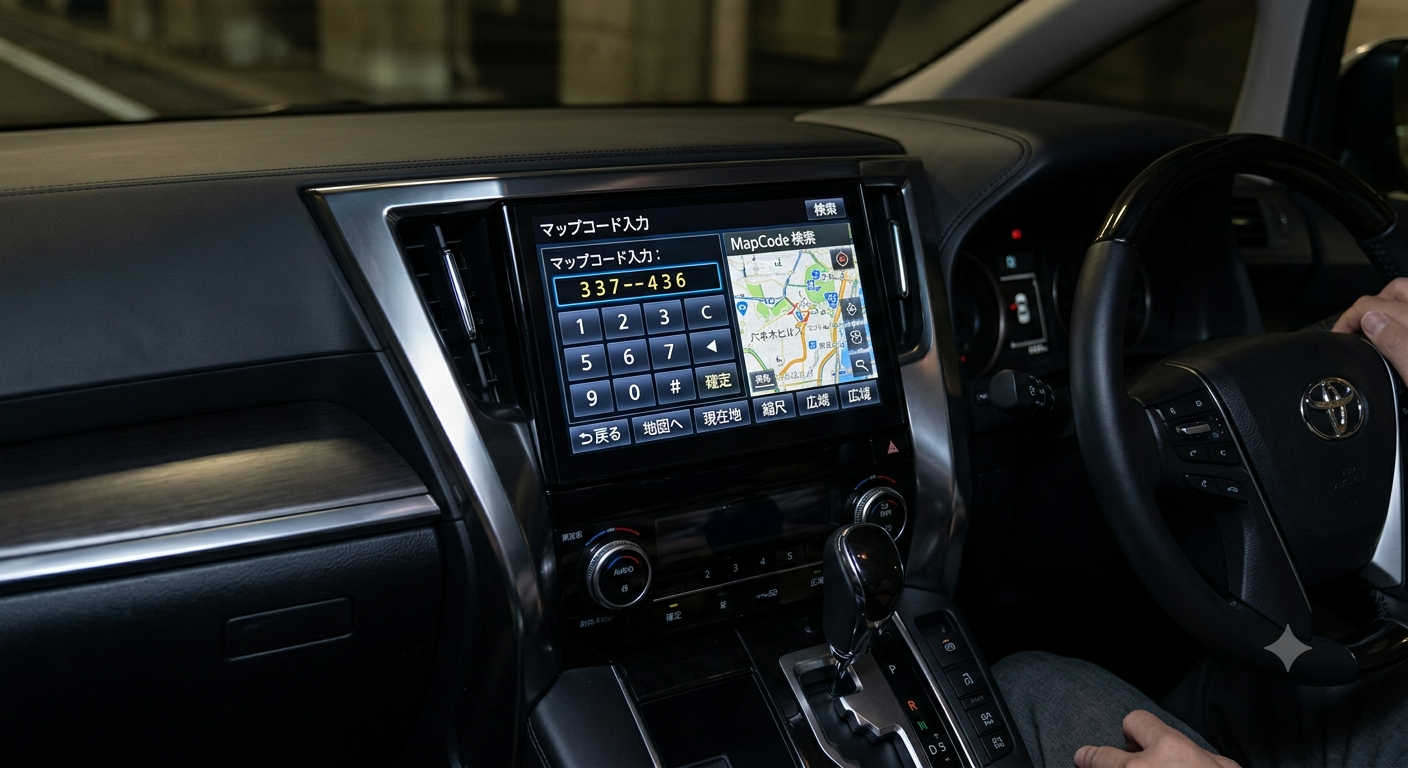 2026日本租車導航系統：如何在車機選單中找到並輸入 MapCode
